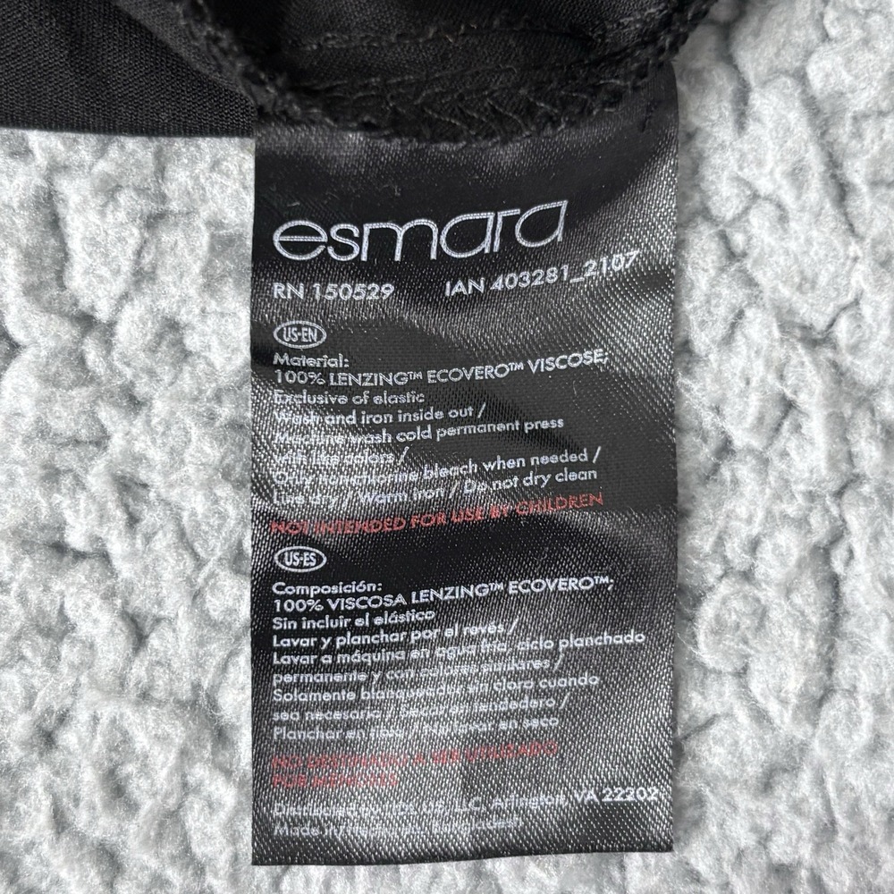 Esmara Skirt 12 Black Ruffle High Low Asymmetrical Layered Hem Minimalist Flowy - Picture 6 of 9